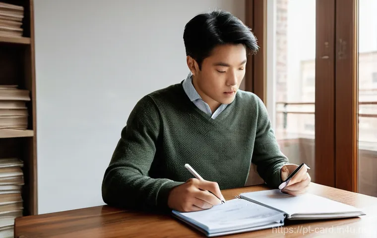 체크카드 결제 취소 - **Prompt 1: Financial Review and Control**
    "A serene and focused young adult, in their late 20s ...
